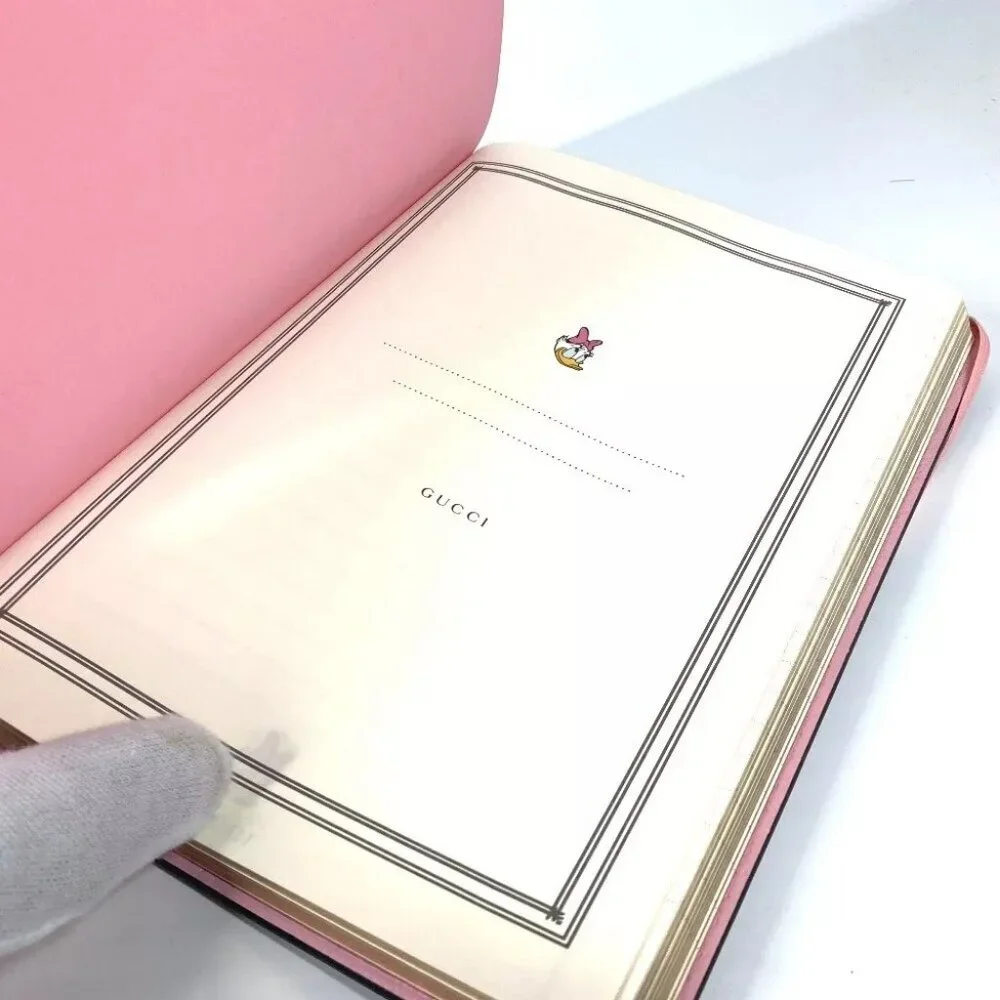 GUCCI Disney collaboration Daisy Duck GG Supreme Note Notepad notebook Unused
